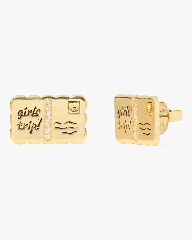 Away We Go Postcard Studs | Kate Spade (US)