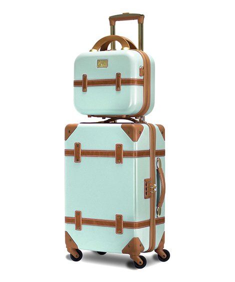 Chariot Mint Green Chariot Gatsby Two-Piece Carry-On Luggage Set | Zulily