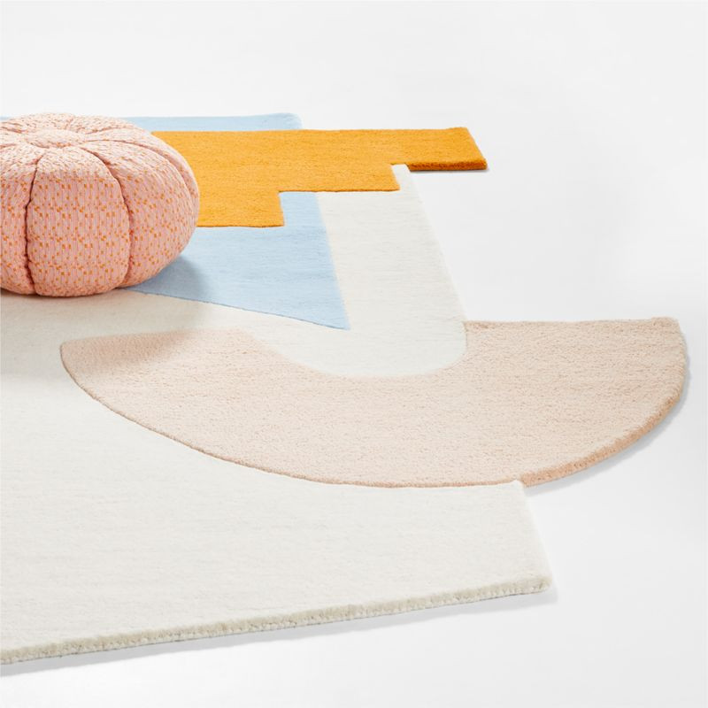 Gromm Shape Abstract Rug | Crate & Kids | Crate & Barrel