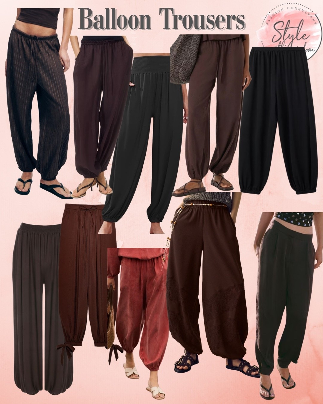 Balloon trousers are you a lover or hater! They have grown on me and here’s some options! 

Harem trousers
Summer trousers
Relaxed trousers 
Brown trousers

#LTKsummer #LTKstyletip #LTKplussize