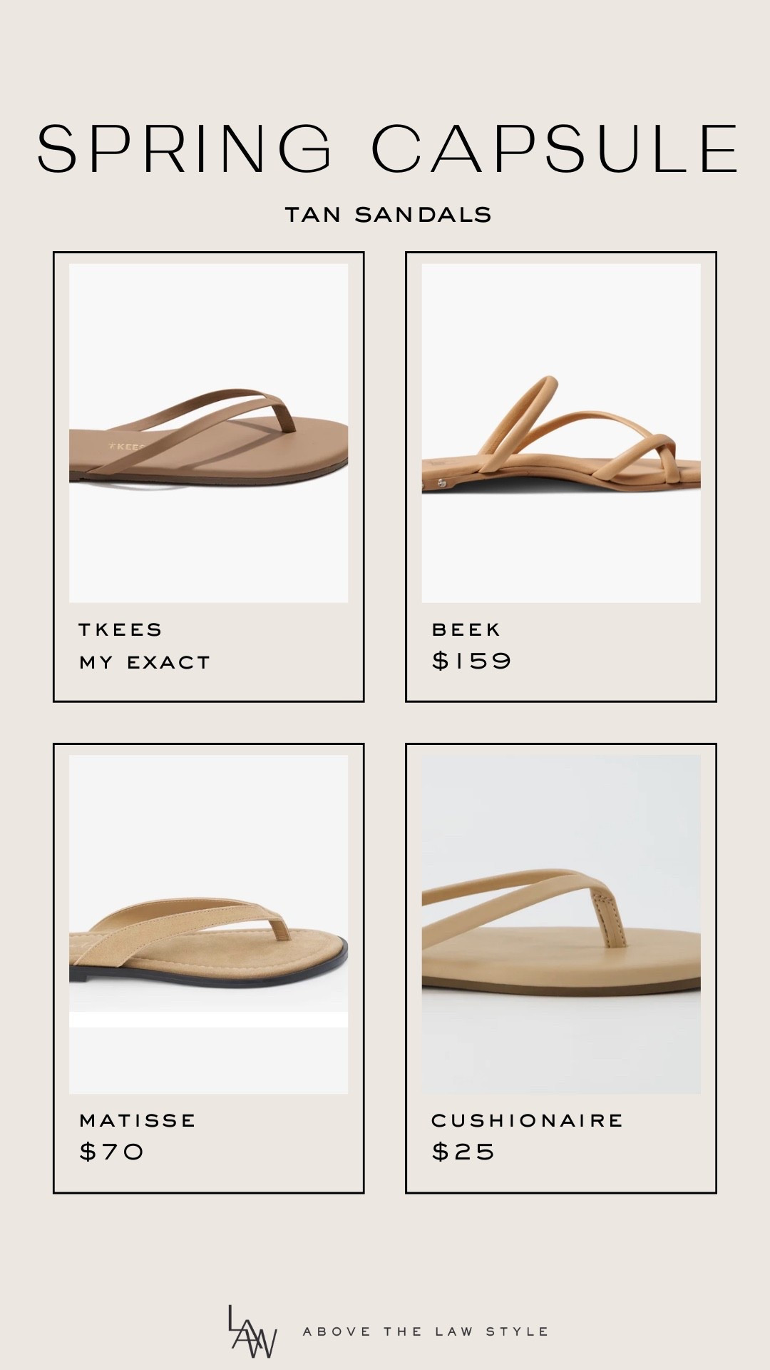 Spring Capsule: Tan Sandals

#LTKSeasonal #LTKOver40