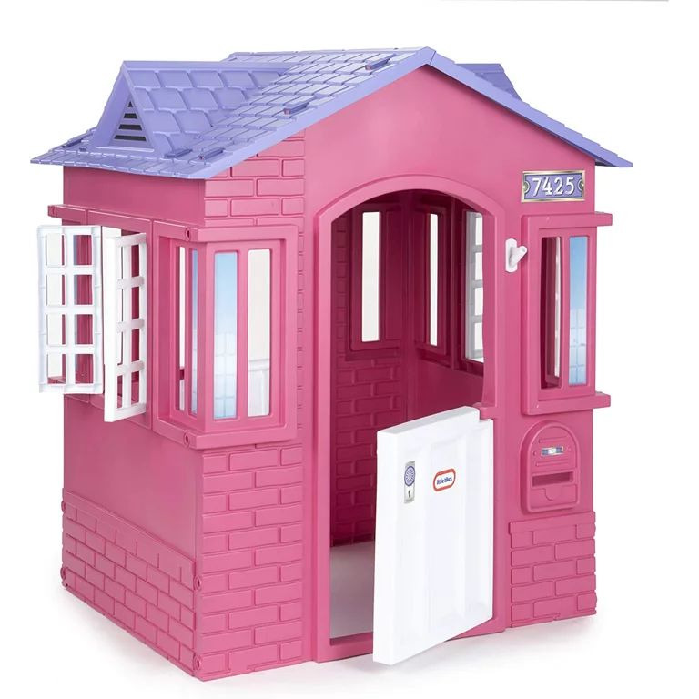 Little Tikes Cape Cottage House, Pink - Pretend Playhouse with Working Doors, Window Shutters, an... | Walmart (US)