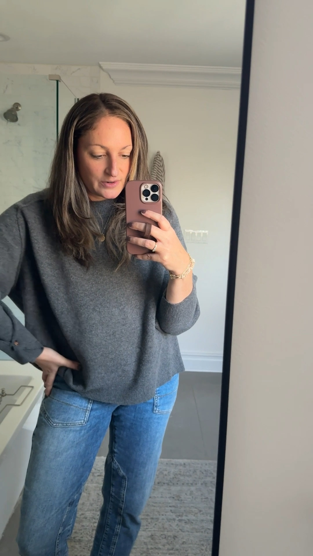 OOTD! Cozy free people sweater, Pilcro jeans from Anthropologie and the cutest ballet flats from Dolce Vita 

#LTKootd #LTKmomlife #LTKSeasonal