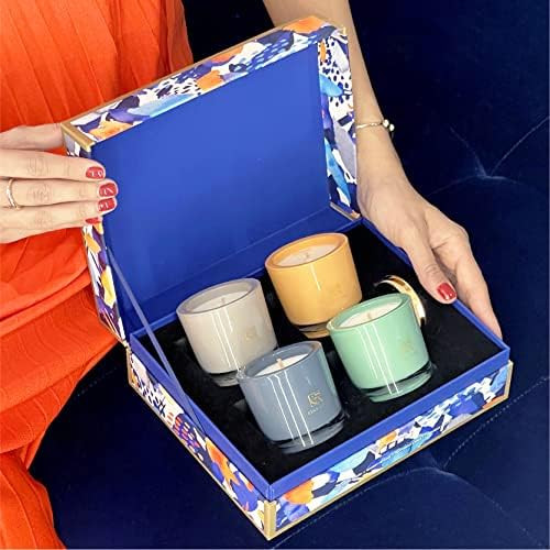 ESNA HOME Aromatherapy Scented Votive Candles 4 Gift Set, Natural Soy Candles Gifts for Women, La... | Amazon (US)