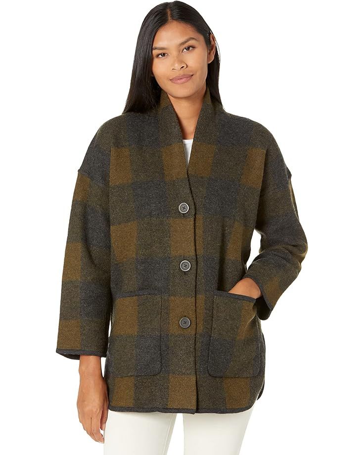Madewell Buffalo Check Sweater Coat | Zappos