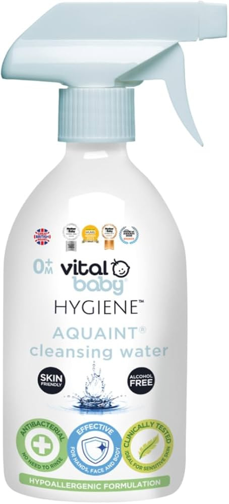 Vital Baby Aquaint Cleansing Water 500ml | Hypoallergenic & Antibacterial Safe for All Ages, Gent... | Amazon (UK)