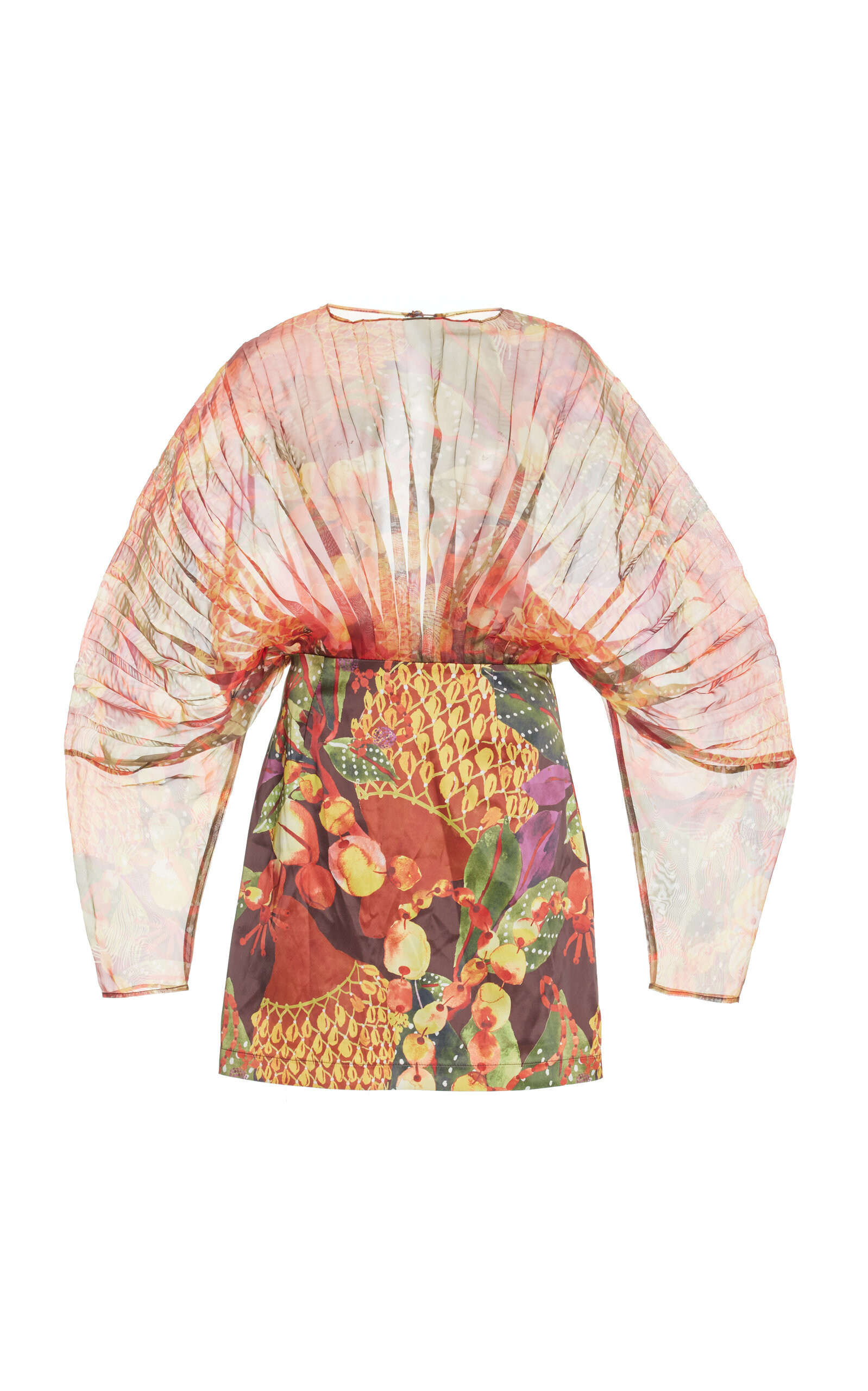 Odi Pleated Organza Mini Dress | Moda Operandi (Global)