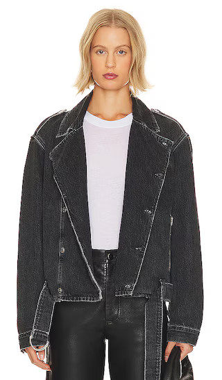 Malloy Moto Jacket in Black Ice | Revolve Clothing (Global)