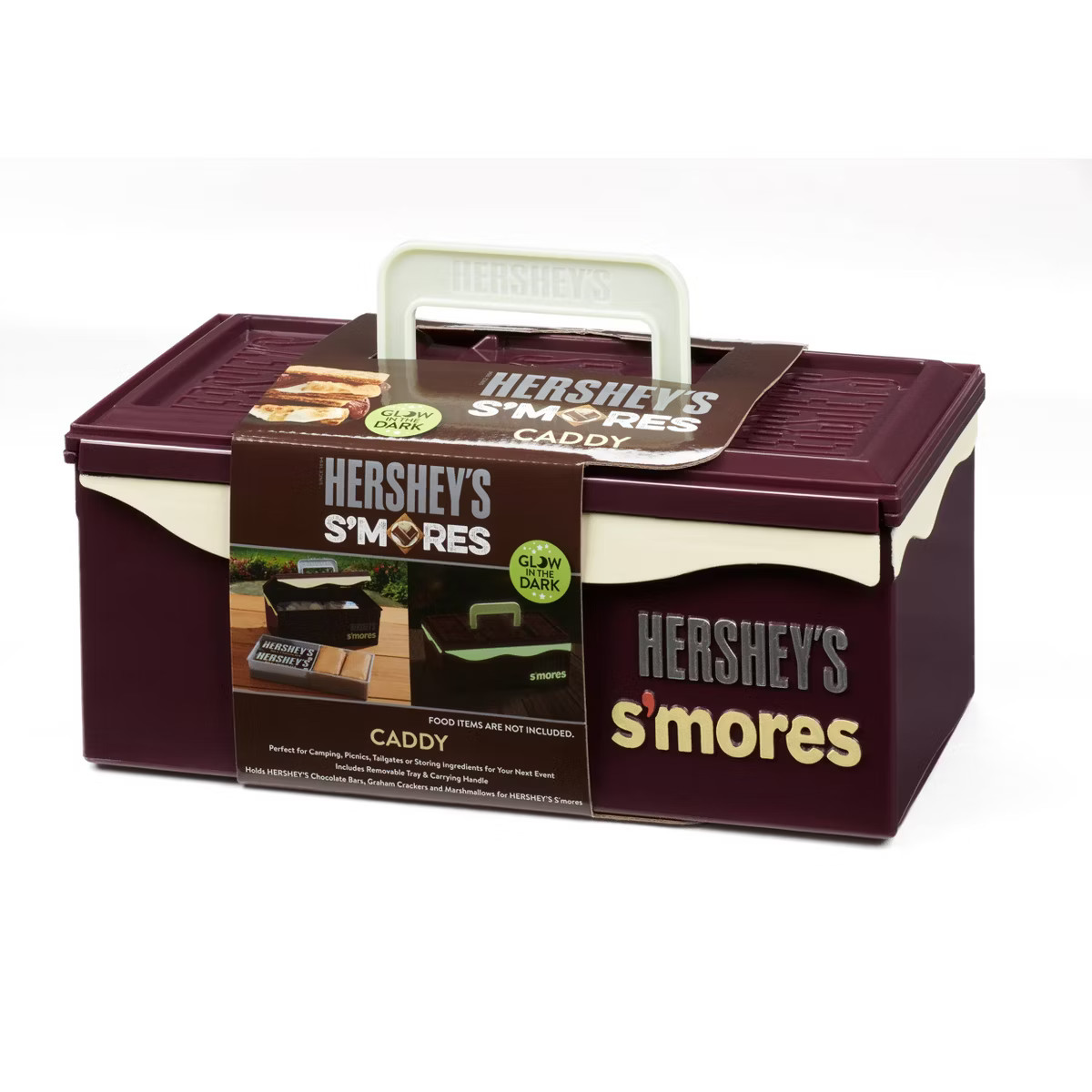 Hershey's Glow in the Dark S'mores Caddy with Tray: Portable Campfire Treat Organizer, Spot Clean | Target