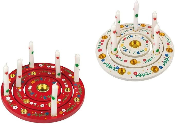 TIB 11504 Rings Wooden Birthday 3 Pieces Per Set in Assorted Colours, Multicolour, One Size | Amazon (US)