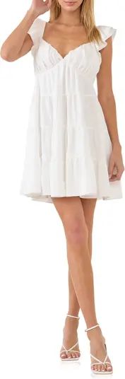 Ruffle Sweetheart Tiered Minidress | Nordstrom