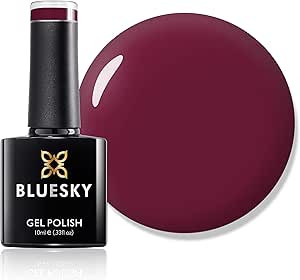 Bluesky Gel Nail Polish, Oxblood 80628, Dark Red, UV/LED Soak-Off Gel Polish, Long Lasting, Chip ... | Amazon (UK)