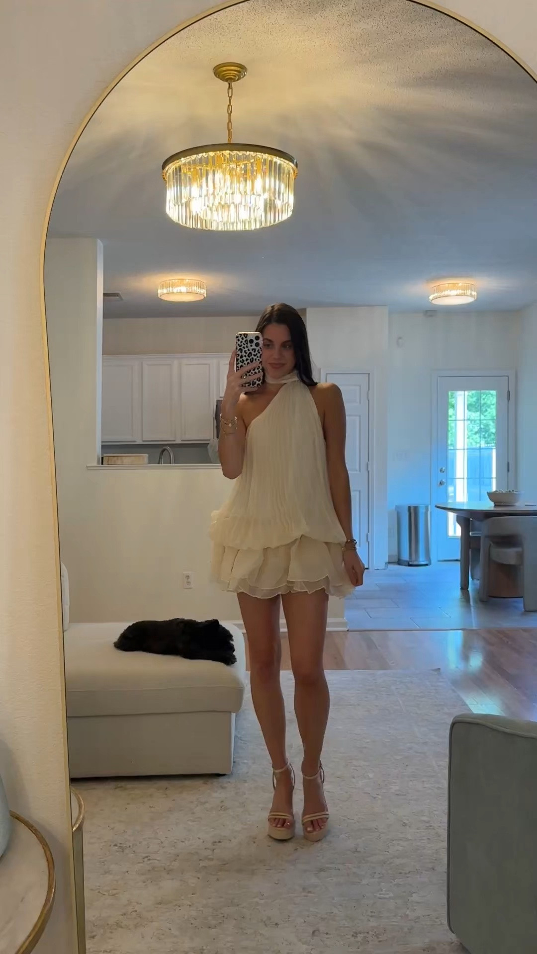 Elegant, chic, and guaranteed to turn heads. This cream one-shoulder romper features a high neckline and stunning open-back detail for the perfect blend of sophistication and style. Linked in LTK!

#LTKootd #LTKWedding #LTKWorkwear