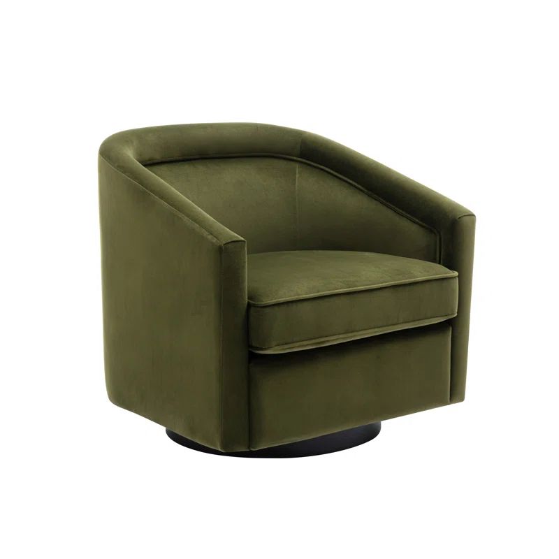 Velvet Swivel Barrel Chair | Wayfair North America