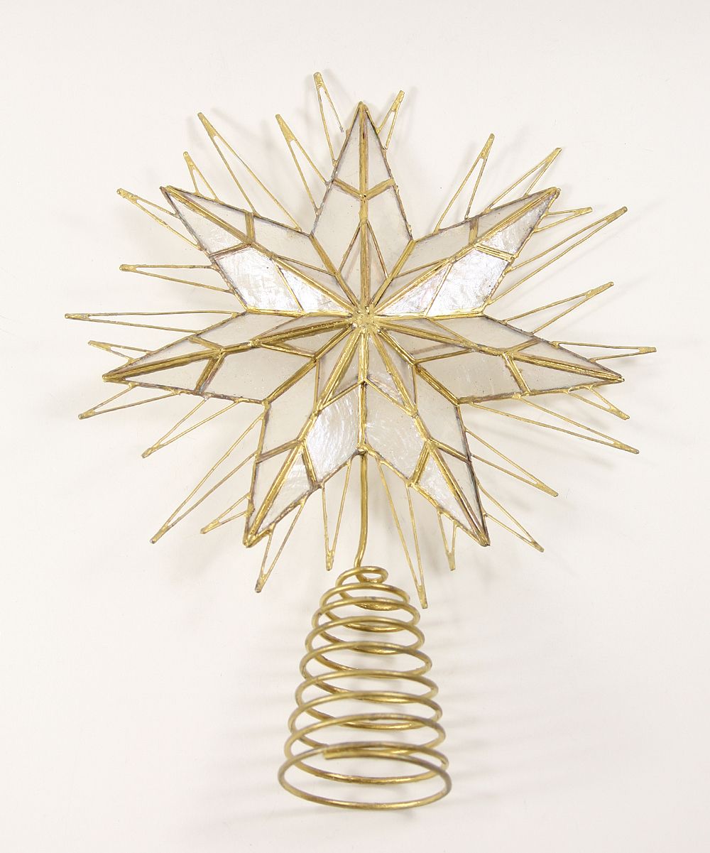 Spiked Capiz Star Tree Topper | Zulily