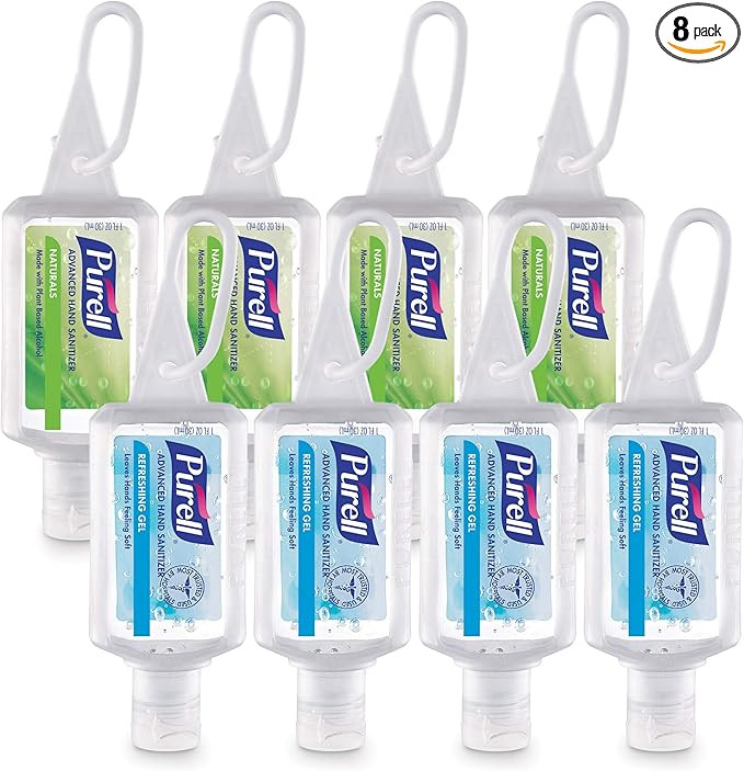 Purell Advanced Hand Sanitizer Variety Pack, Naturals and Refreshing Gel, 1 Fl Oz Travel Size Fli... | Amazon (US)