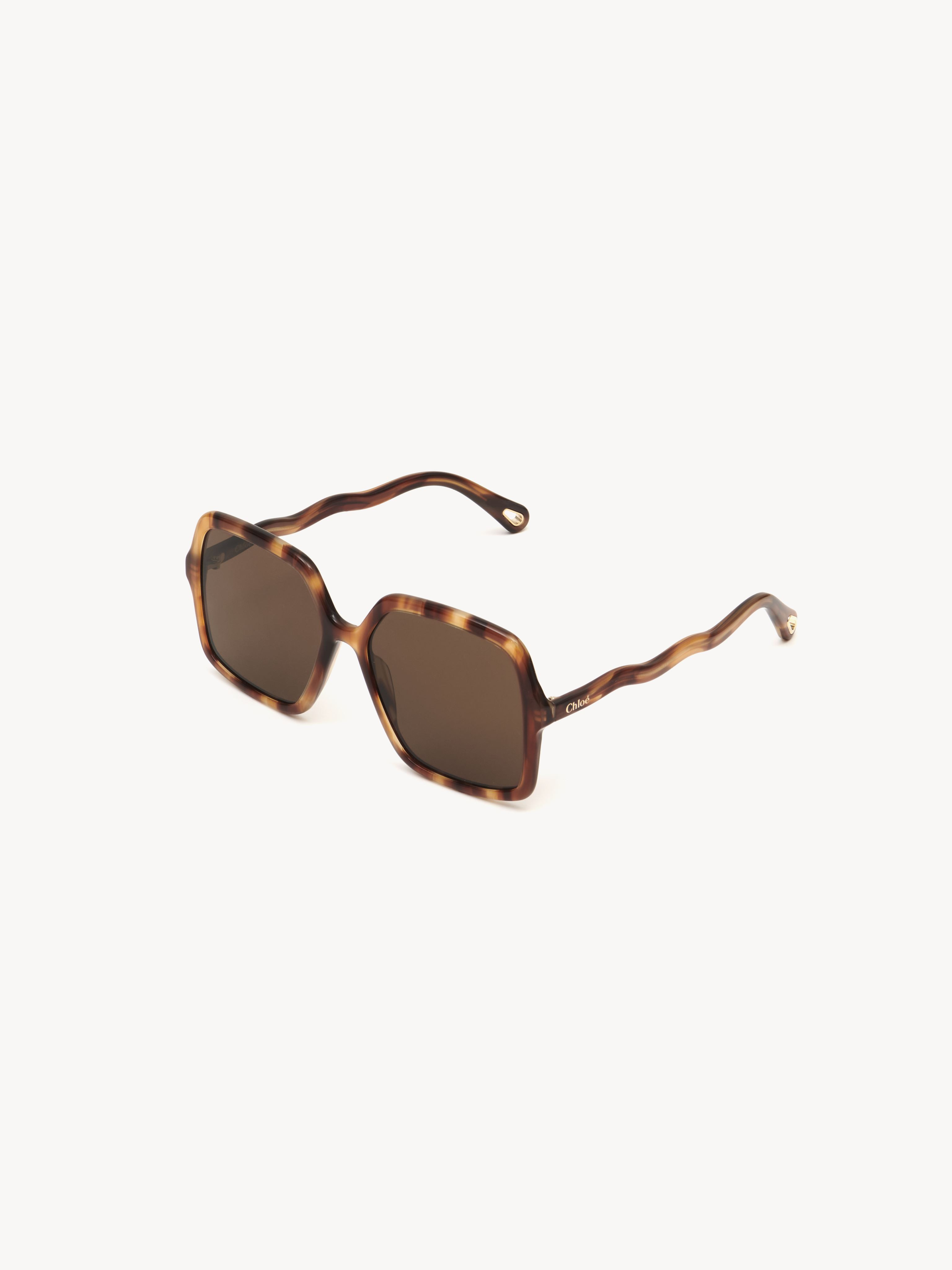 CHLOÉ Zelie sunglasses Brown Size OneSize 100% Acetate | Chloe US