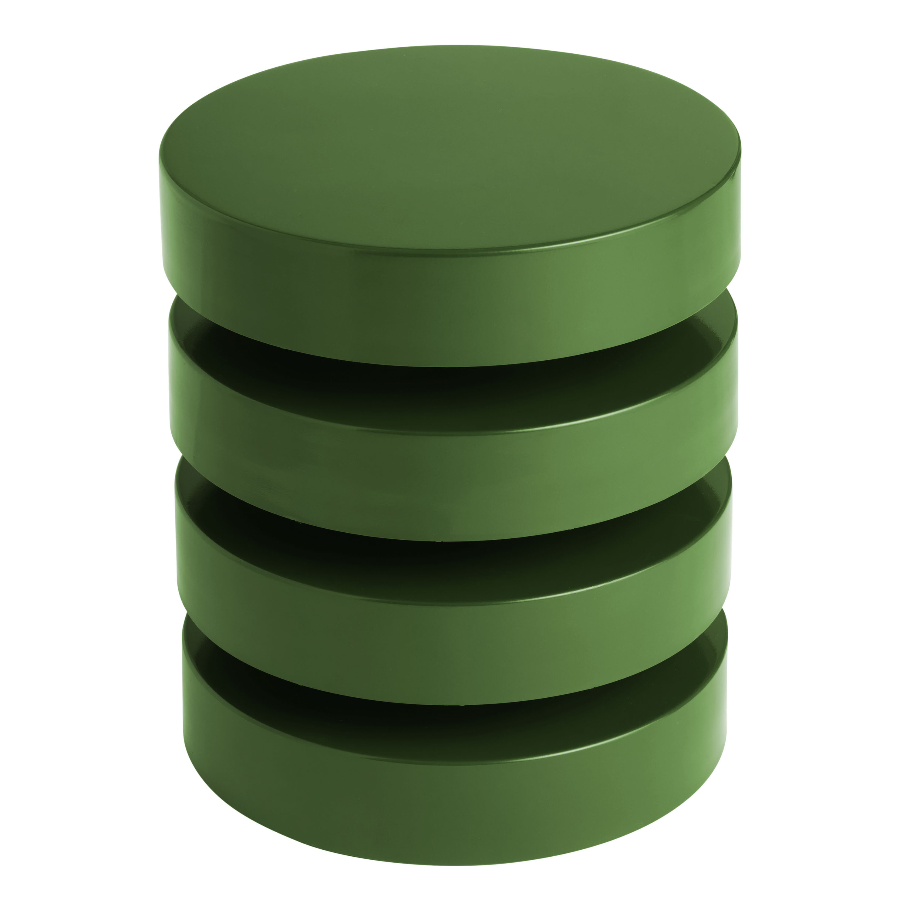 Batu Round Metal Geometric Outdoor Side Table | World Market