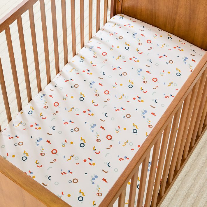 Misha & Puff Cubist Geo Crib Fitted Sheet | West Elm (US)