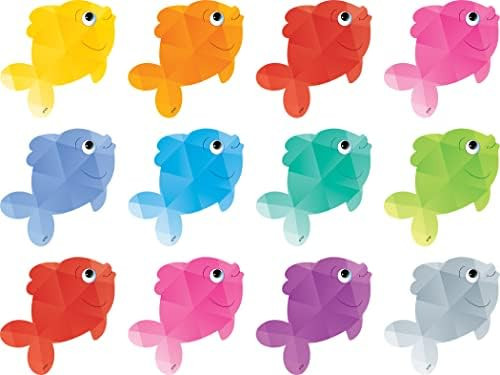 Teacher Created Resources (3551) Colorful Fish Mini Accents | Amazon (US)