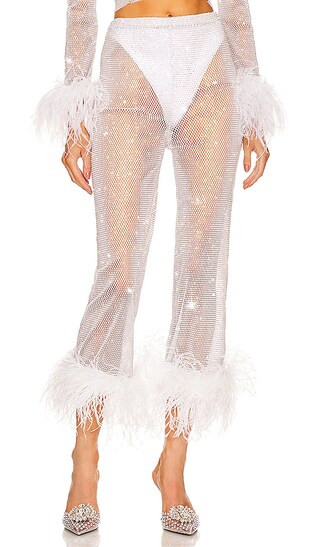Feathers Pant in White | Revolve Clothing (Global)