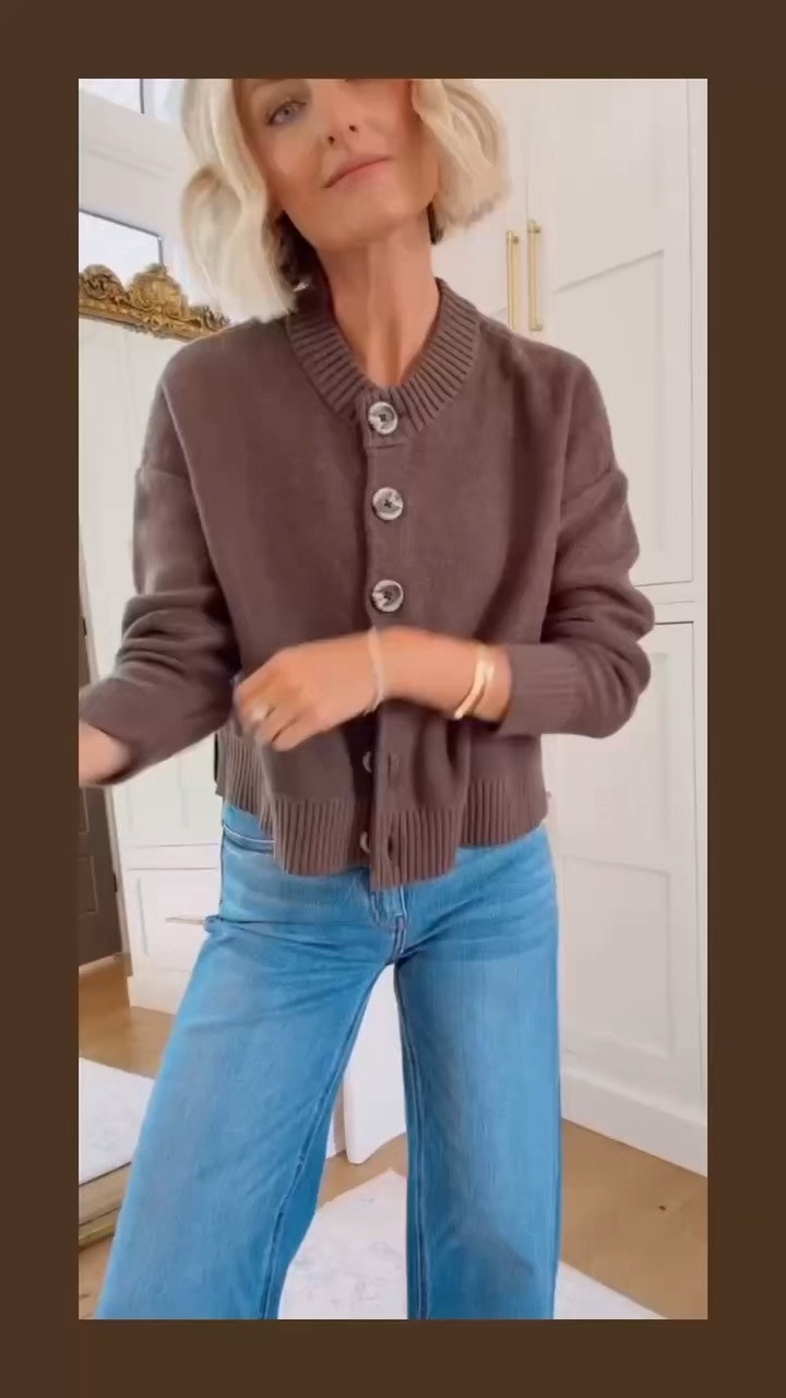 Quince has the best quality basics! Love this brown button cardigan for a classic fall look with denim! Wearing small cardigan and 25 jeans

Loverly grey, fall fashion inspo, women’s jeans, quince, brown button cardigan, fall style

#LTKootd #LTKSeasonal