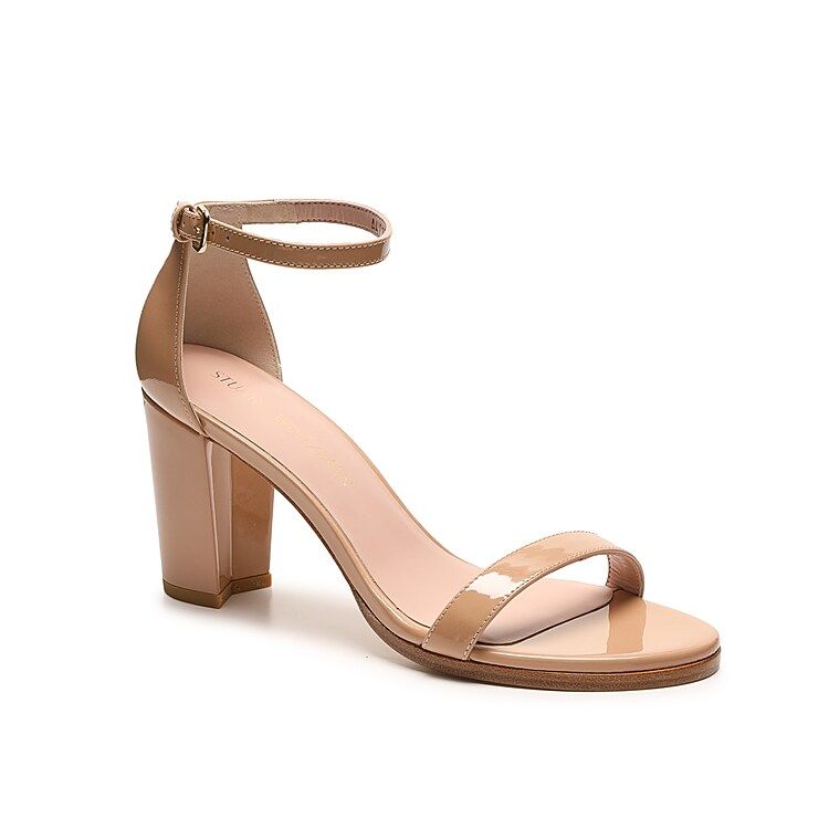 Stuart Weitzman Nearly Nude Sandal - Women's - Beige Patent Leather | DSW