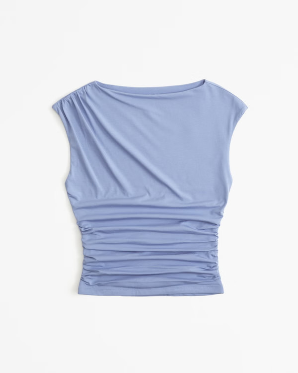 Women's Draped Slash Top | Women's Tops | Abercrombie.com | Abercrombie & Fitch (US)