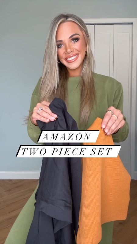 Amazon two piece set size small. Layering tank top size XS/S, comes in a three pack. Sandals TTS.  #amazon #amazonfashion 

#LTKFind #LTKstyletip #LTKunder50
