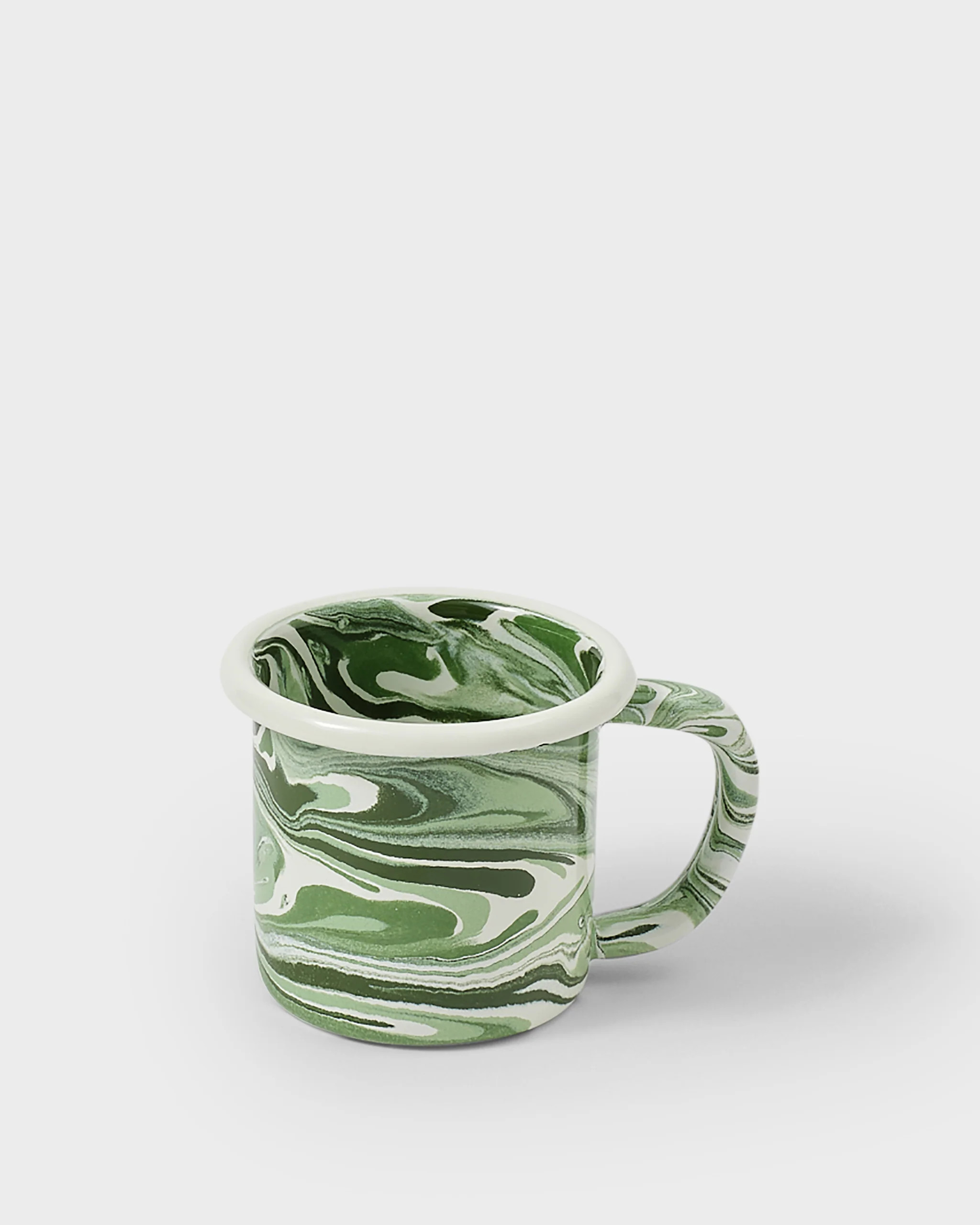 Marbled Enamel Mug, Green | Cabana Magazine