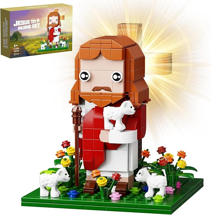 Jesus Building Block Set, The Shepherd God，Compatible with Lego Jesus Building Toy, Bible Story... | Amazon (US)