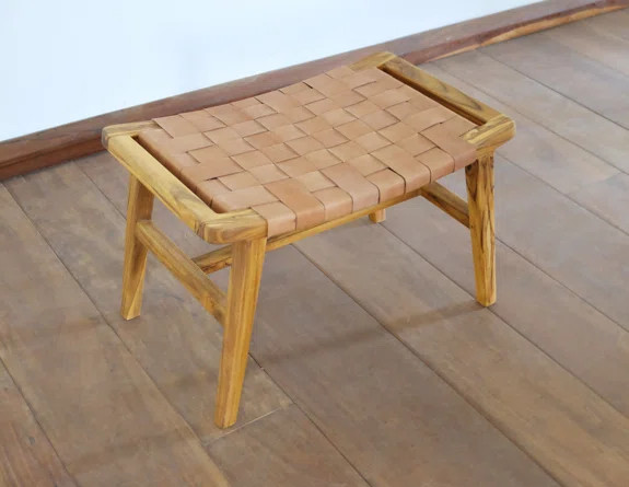 Masaya Leather Ottoman | Wayfair North America