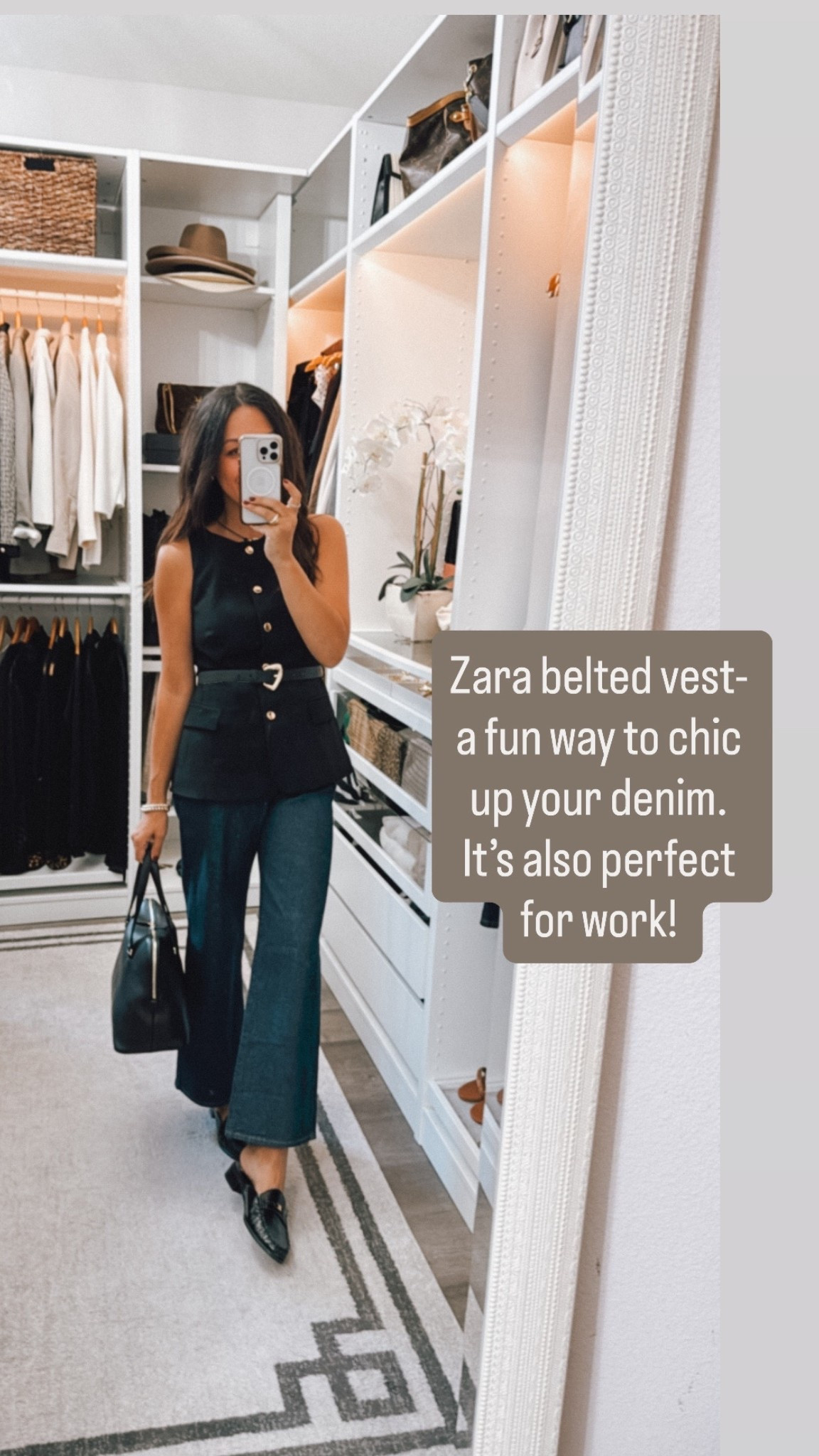 Belted vest wearing a medium 

#LTKStyleTip #LTKOver40