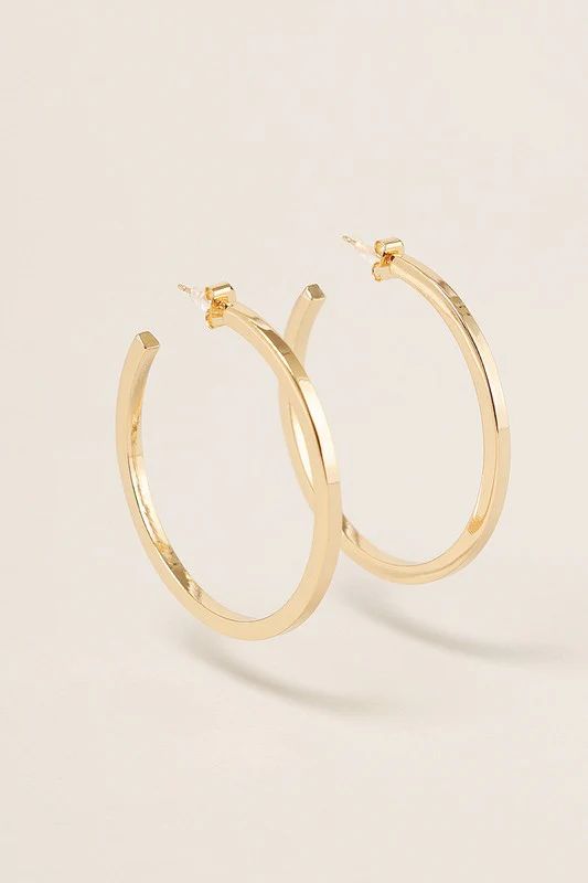 The Perfect Gold Hoops | The Rooted Shoppe