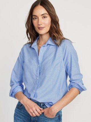 Classic Button-Down Shirt for Women | Old Navy (US)