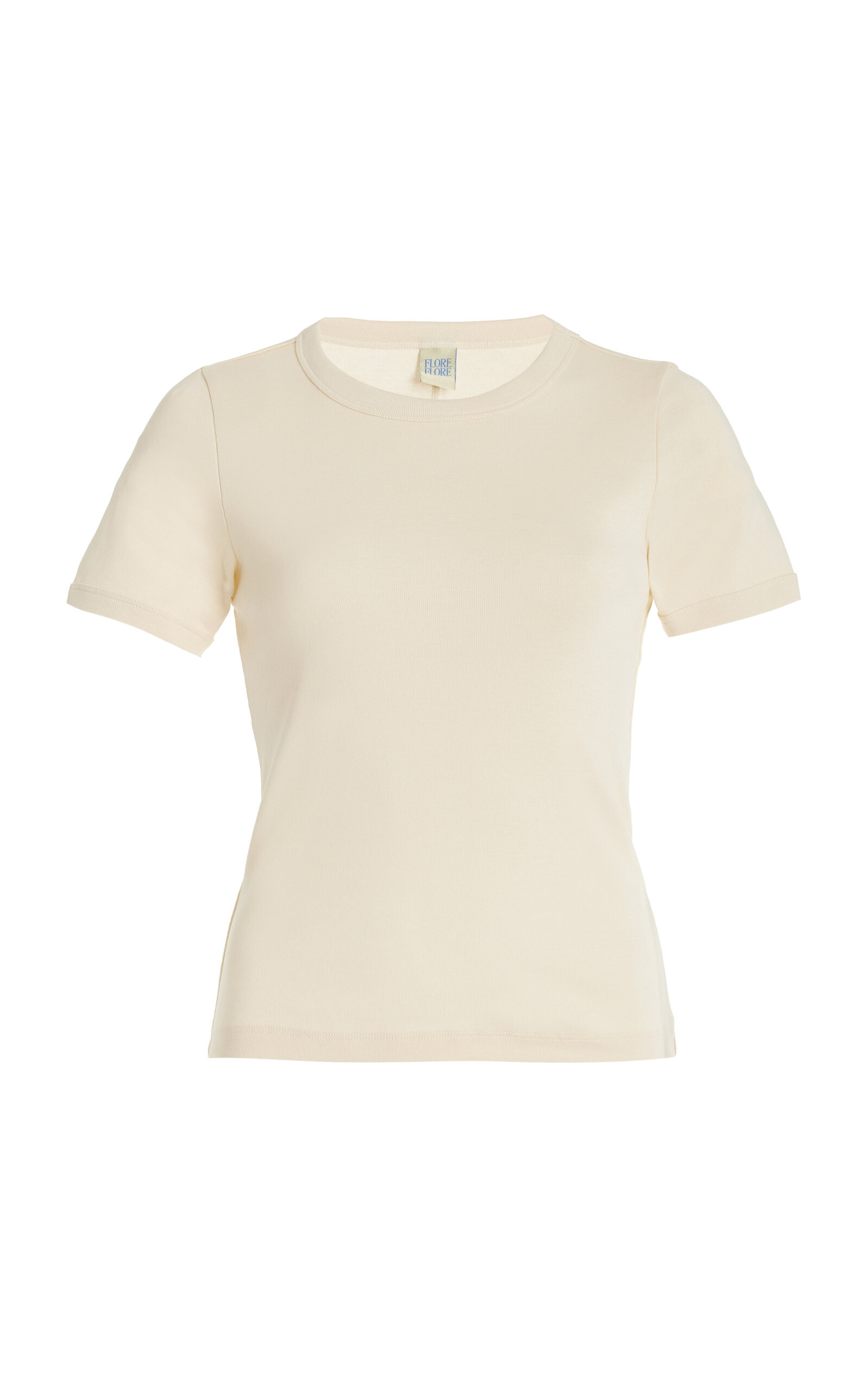 Flore Flore - Car Organic Cotton Tee - Ivory - XL - Moda Operandi | Moda Operandi (Global)