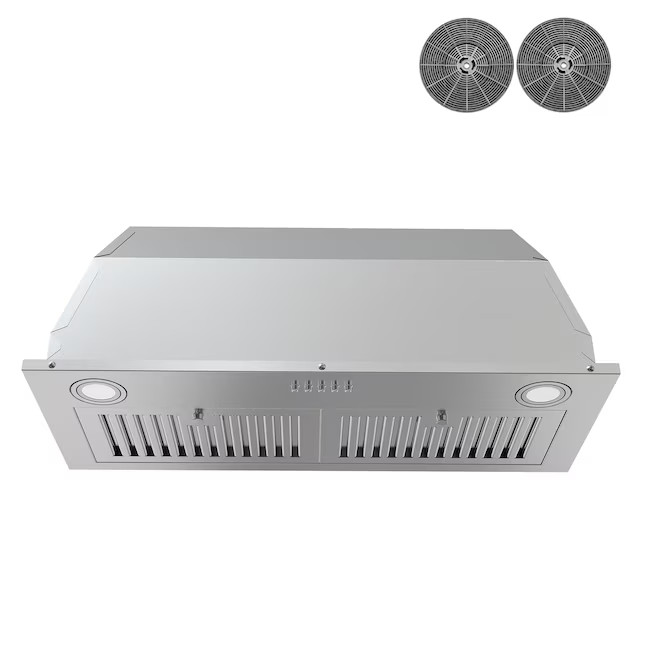 AKDY 30 inch Convertible 343-CFM Stainless Steel Insert Under Cabinet Range Hood with Charcoal Fi... | Lowe's