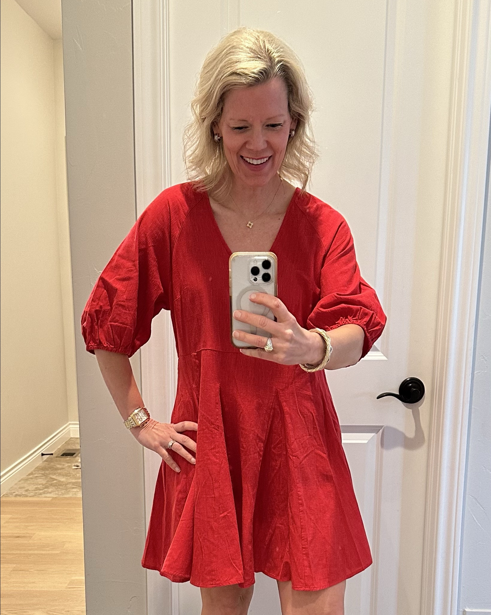 Prettiest red dress! It is so well-made and fits beautifully. It runs true to size. The price is great when it’s not on sale but even better when it is!

#LTKSaleAlert #LTKWatchNow #LTKFindsUnder50