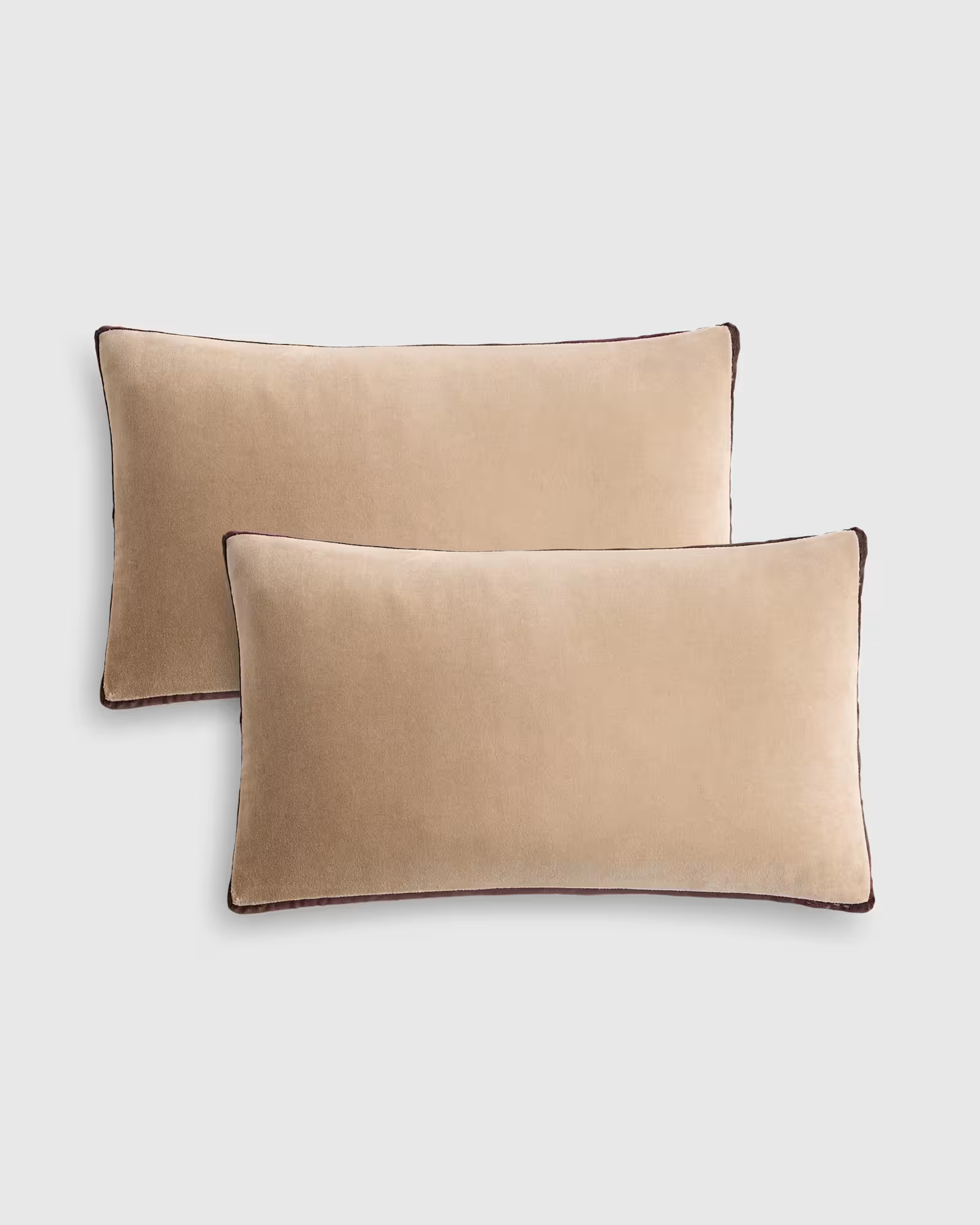 Contrast Velvet Edge Pillow Cover (Set of 2) | Quince