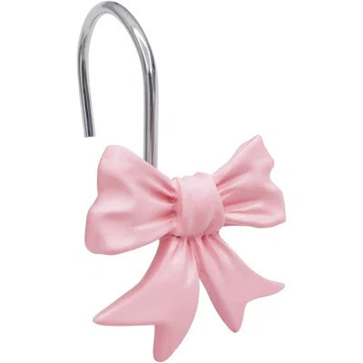 Bow Decorative Shower Curtain Hook, Pink Bath Ring, Suitable For Shower Curtain Rod, Baby Girl Room Bathroom Anti-Rust Shower Hook Hanger | Wayfair North America