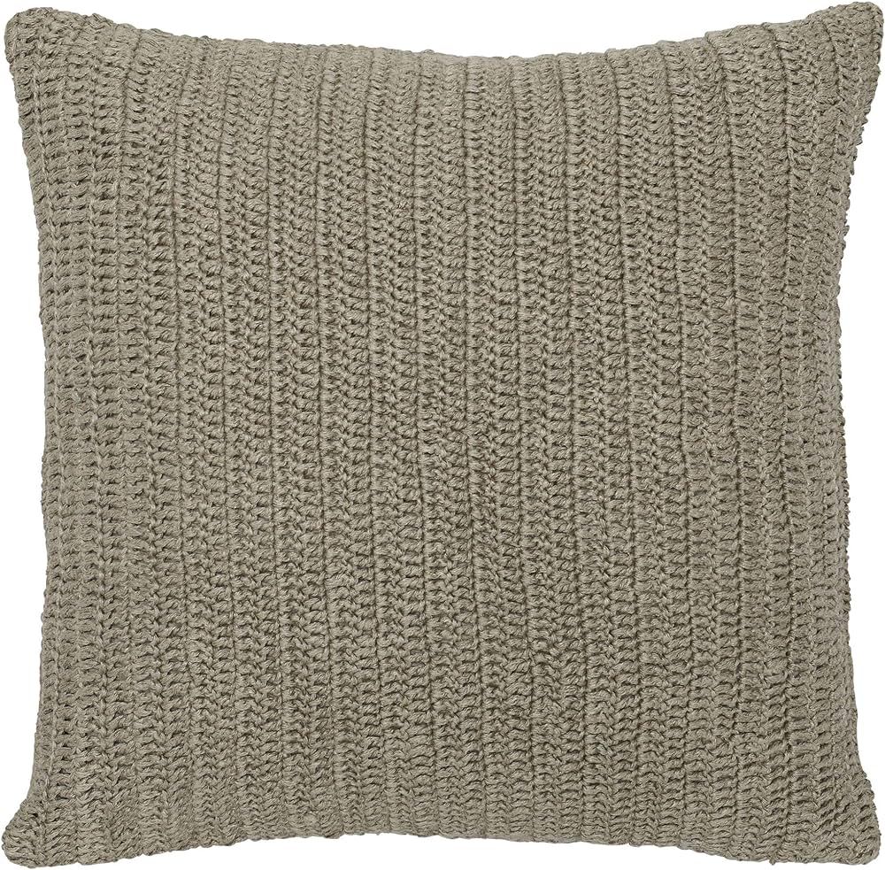 Kosas Home Marcie 22" Belgian Flax Linen Knitted Throw Pillow in Natural | Amazon (US)