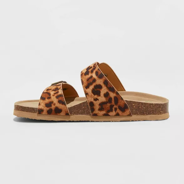 Women's Keava Double Band Footbed Sandals - Mad Love Brown | Target
