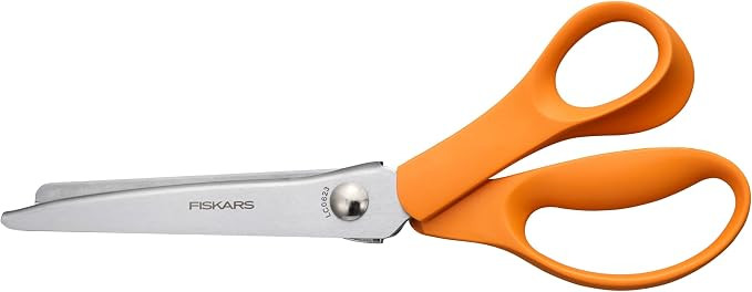 Fiskars Pinking Shears, Zig-Zag Edge, High Grade Stainless Steel Blades for Precision Cutting, Se... | Amazon (US)