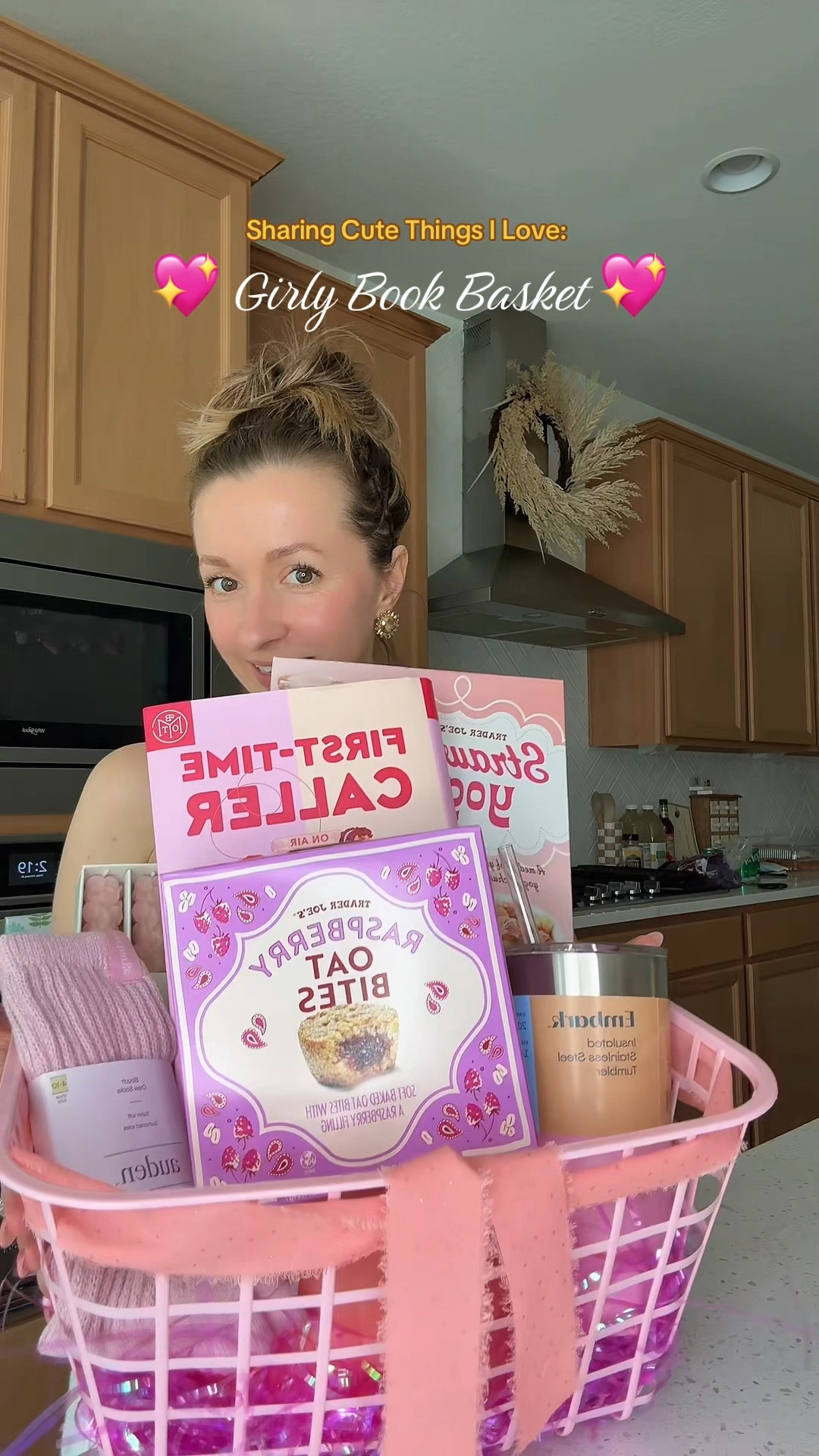 Book basket cuties for the pink aesthetic lover 💖☺️ these socks and spring hydrangea candlesticks are sooo good?! I want to take home my own basket 😂 coral fluted cereal bowls are so affordable! The tumbler is perfect for iced coffees and teas on the go. I have the 20oz but it comes in larger size too!

Target 
Threshold 
Moms night in 
Girls night 
Gift ideas 

#LTKdayinmylife #LTKmomlife #LTKfoodie