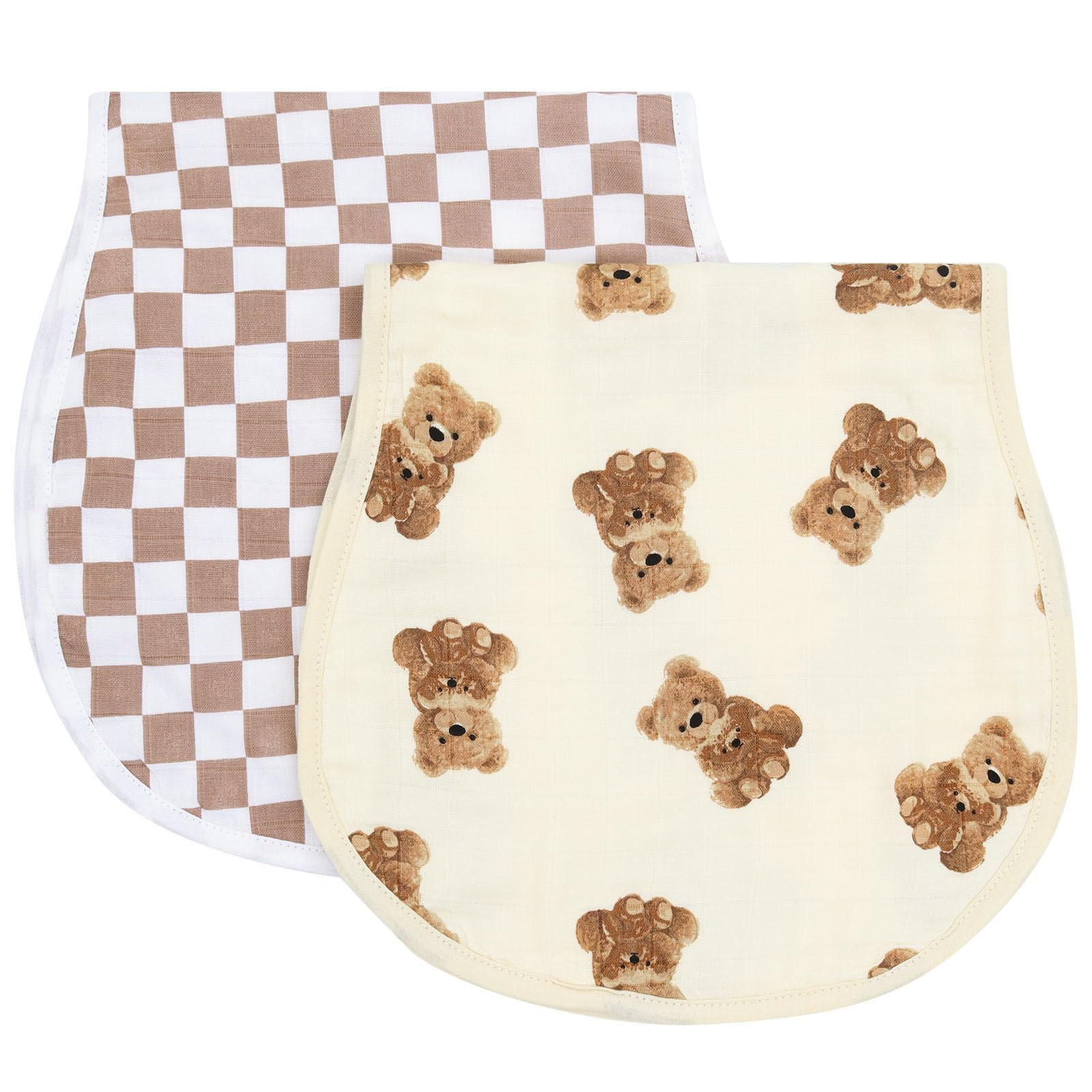 LifeTree Muslin Baby Burp Cloths - 2 Pack 70% Viscose from Bamboo and 30% Cotton Large 22'' by 10... | Amazon (US)