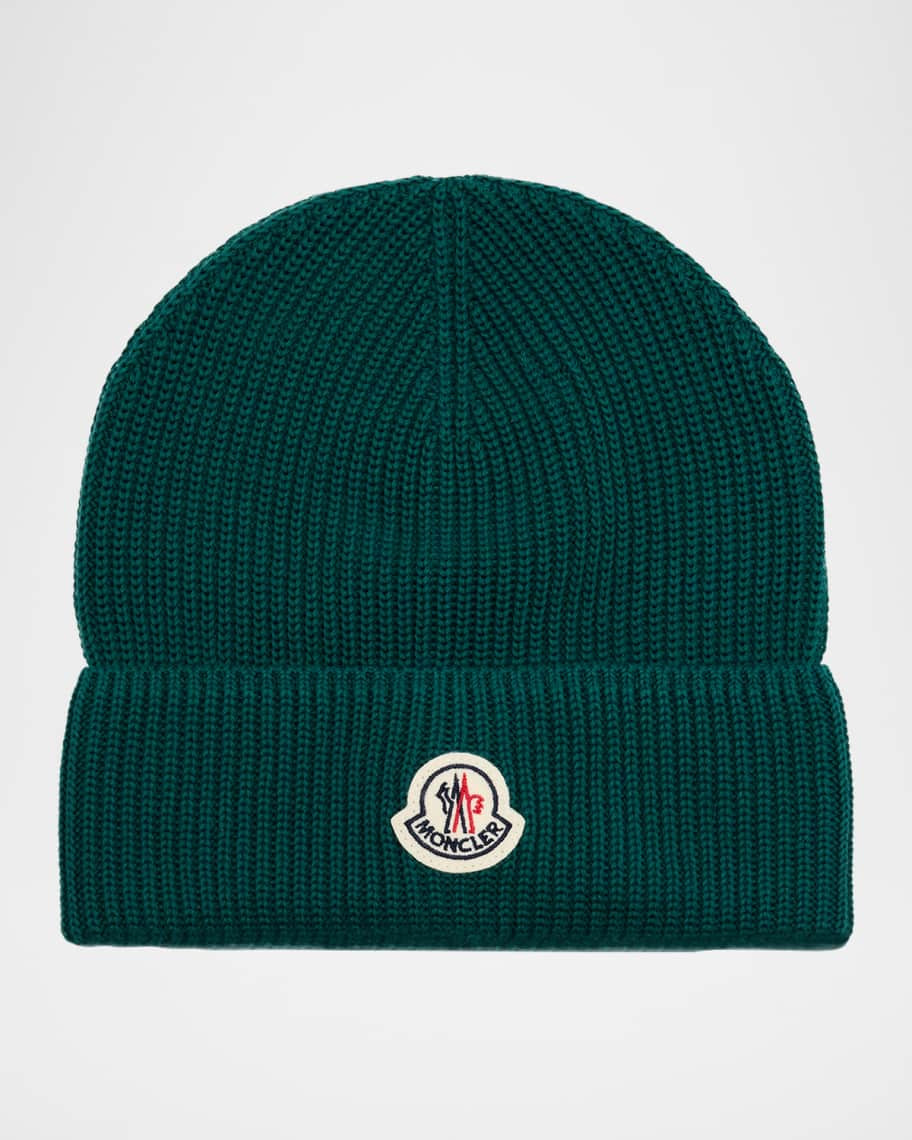 Moncler Men's Ribbed Cotton Beanie | Neiman Marcus