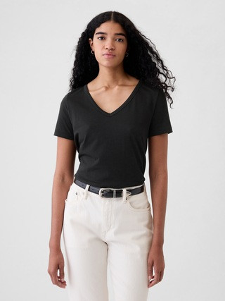 Organic Cotton VintageSoft V-Neck T-Shirt | Gap (US)