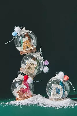 Arctic Monogram Ornament | Anthropologie (US)