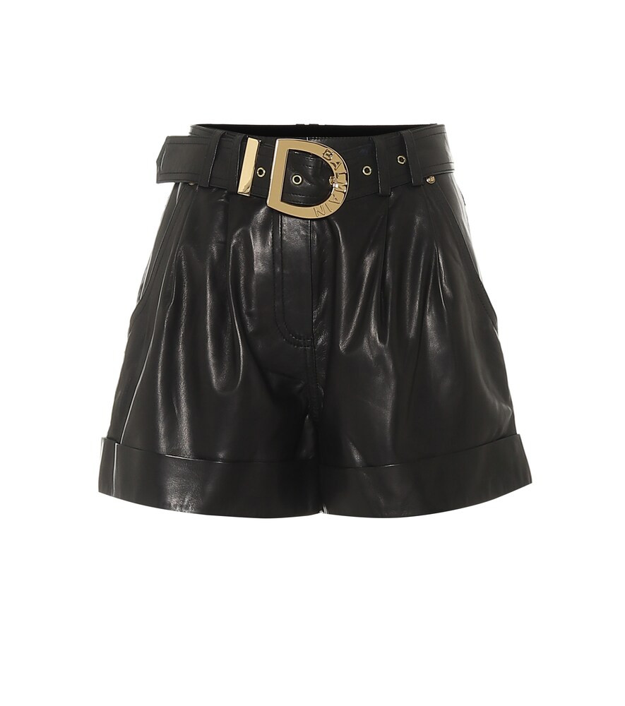 High-rise leather shorts | Mytheresa (US/CA)