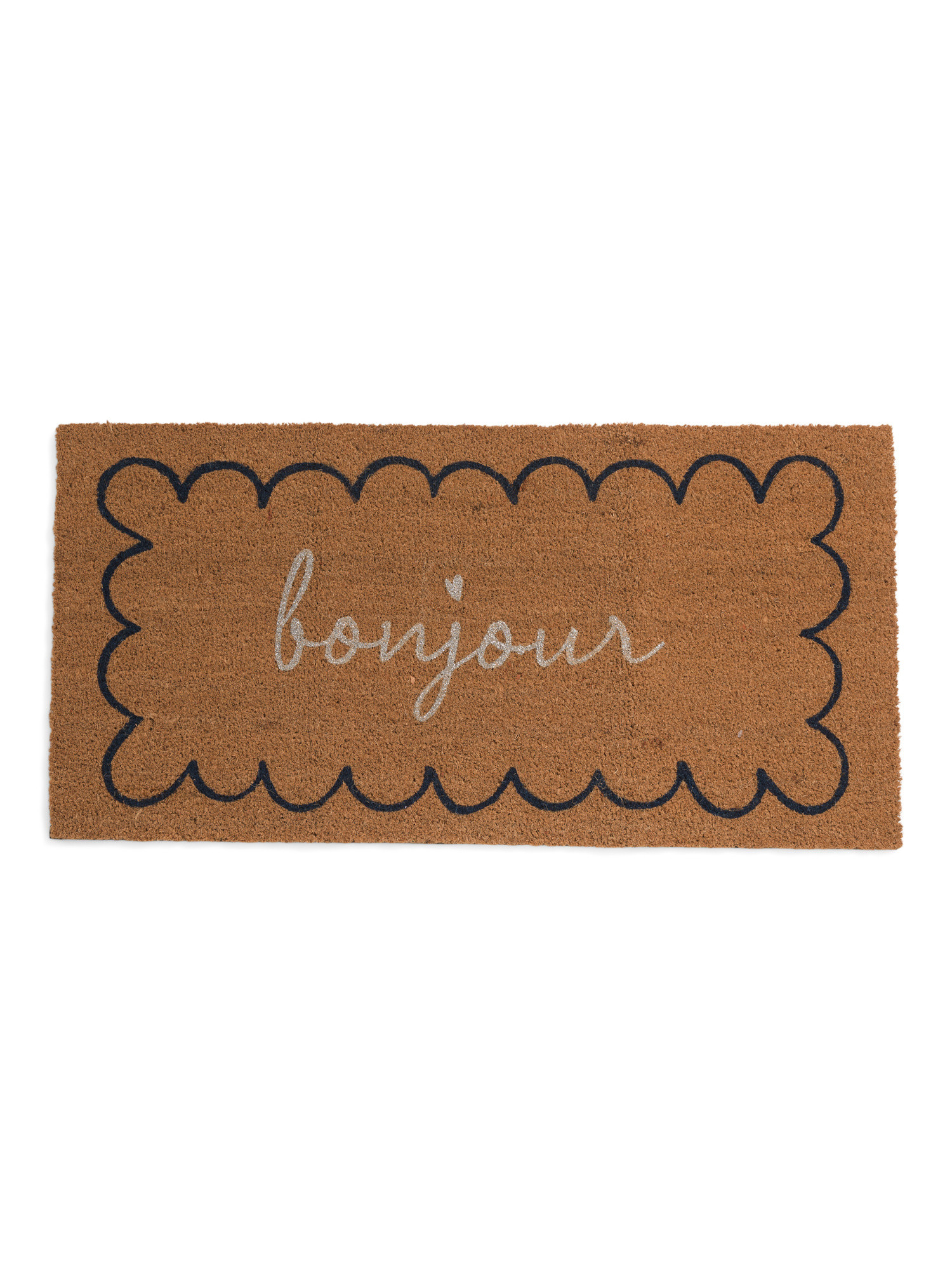 20x40 Booker Bonjour Glitter Printed Coir Doormat | TJ Maxx